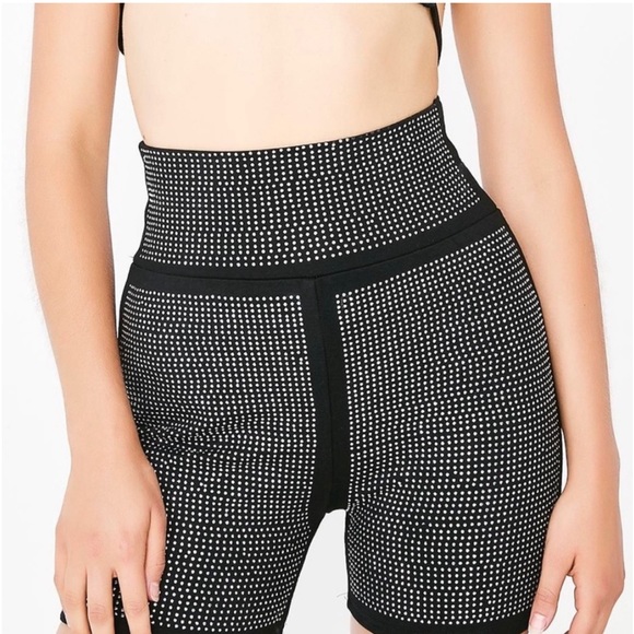 I AM GIA Rhinestone Studded Aurora Bike Shorts - Picture 2 of 2